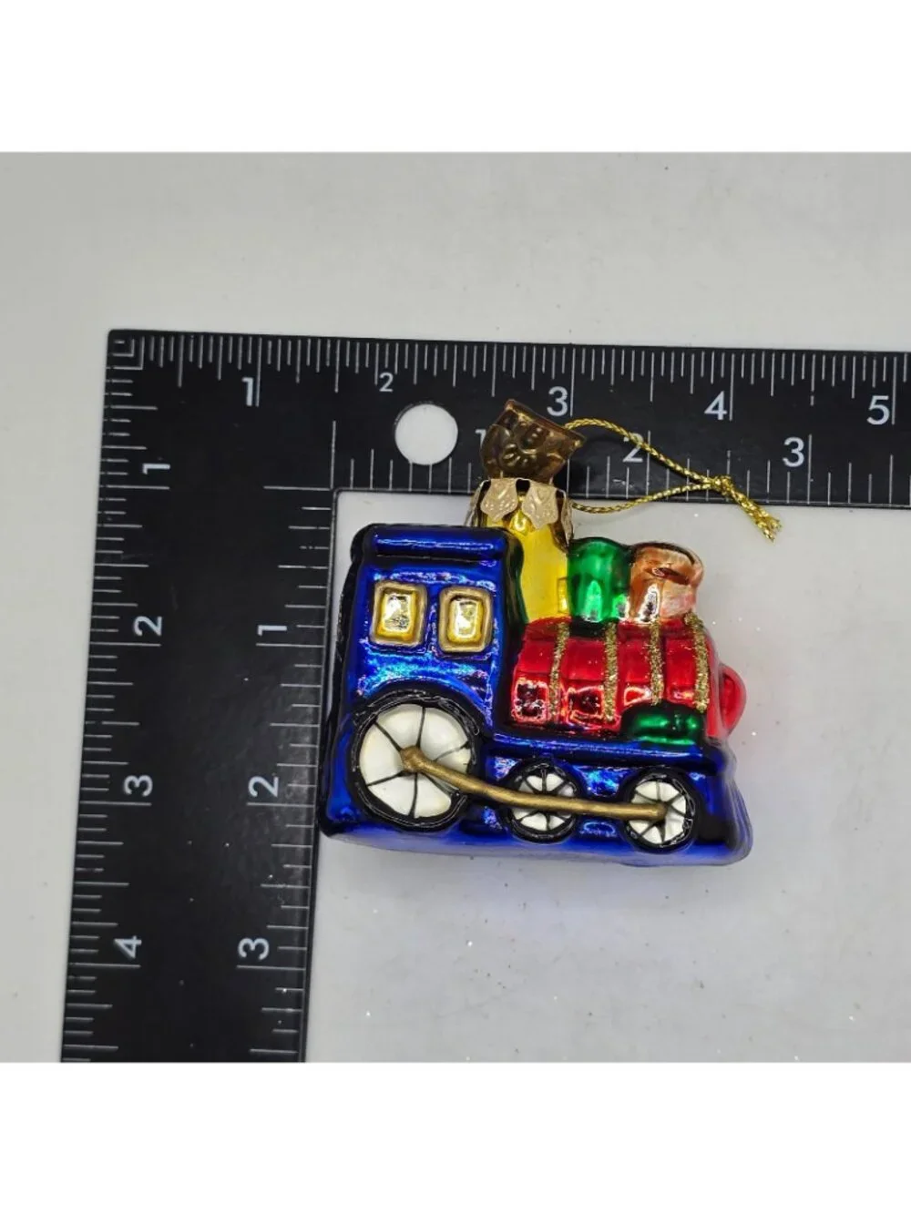 Christmas Ornament Glass Train Locomotive Thomas Pacconi Museum Series 2003 VTG